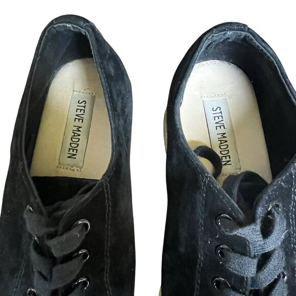 Steve Madden Black Karma Espadrille Platform Sneakers Womens size 8M - Picture 7 of 11